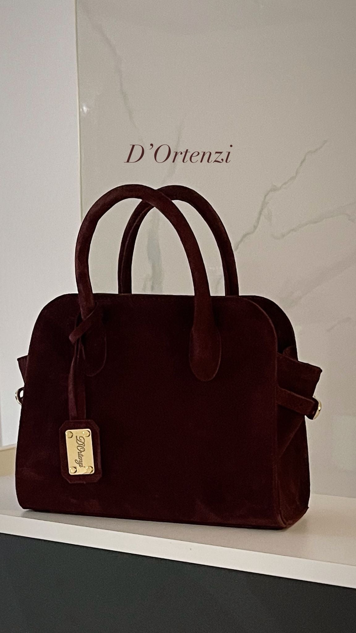 Vintage Wine Suede Mini