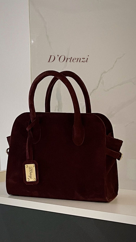 Vintage Wine Suede Mini