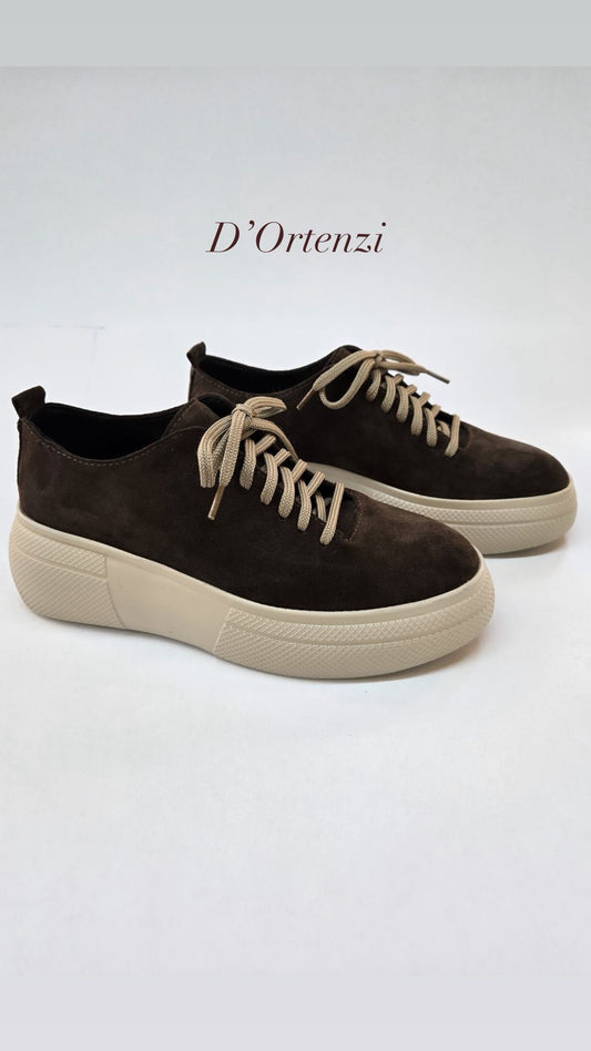 Suede Espresso Leather casual Shoes