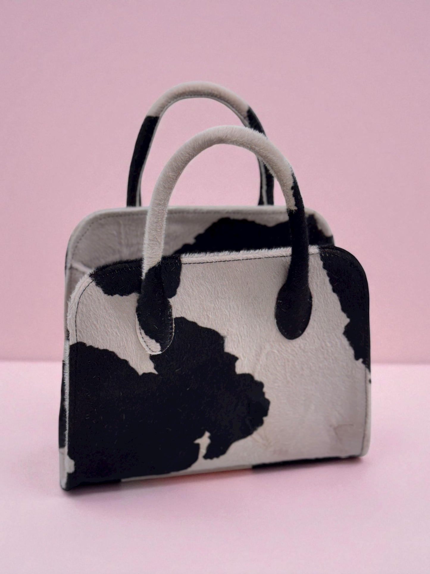 Noir Ivory Pony Bag