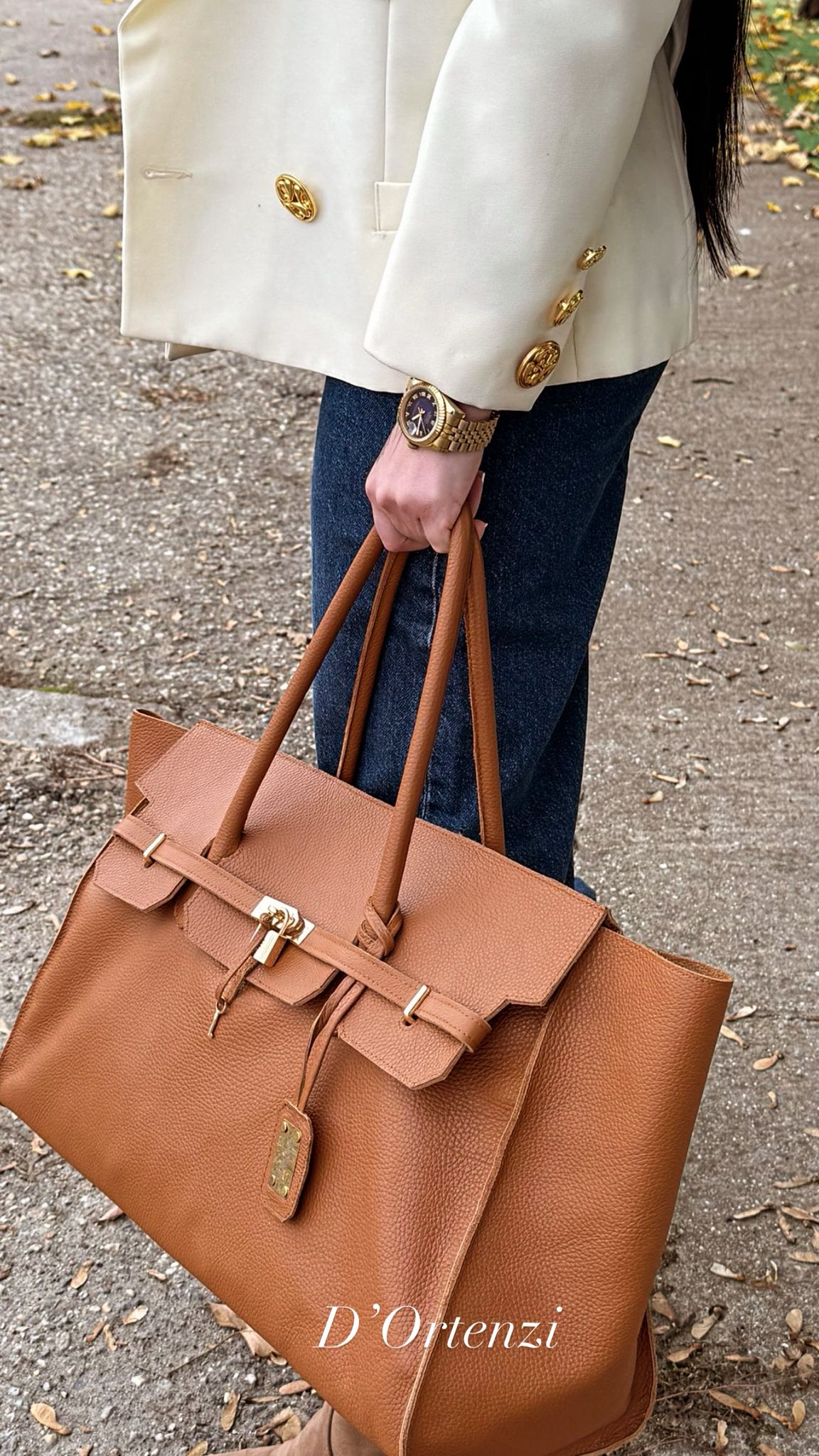 Travel Camel full grain leather bag -Unisex