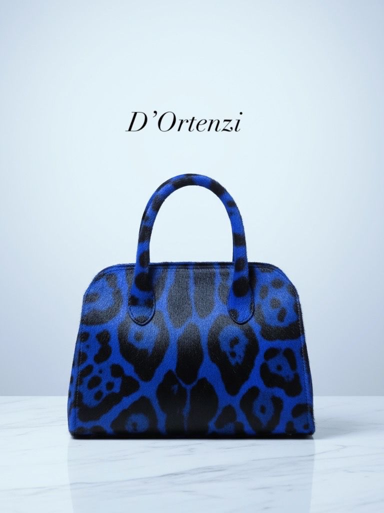 Blue Animal Print Pony