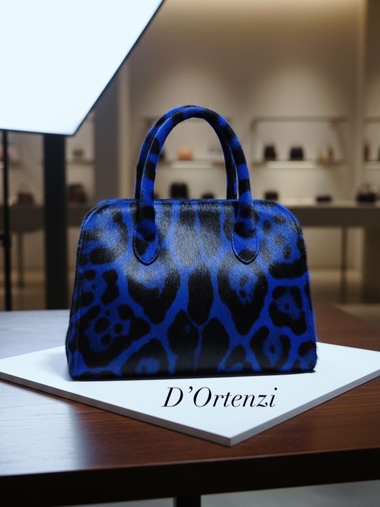 Blue Animal Print Pony